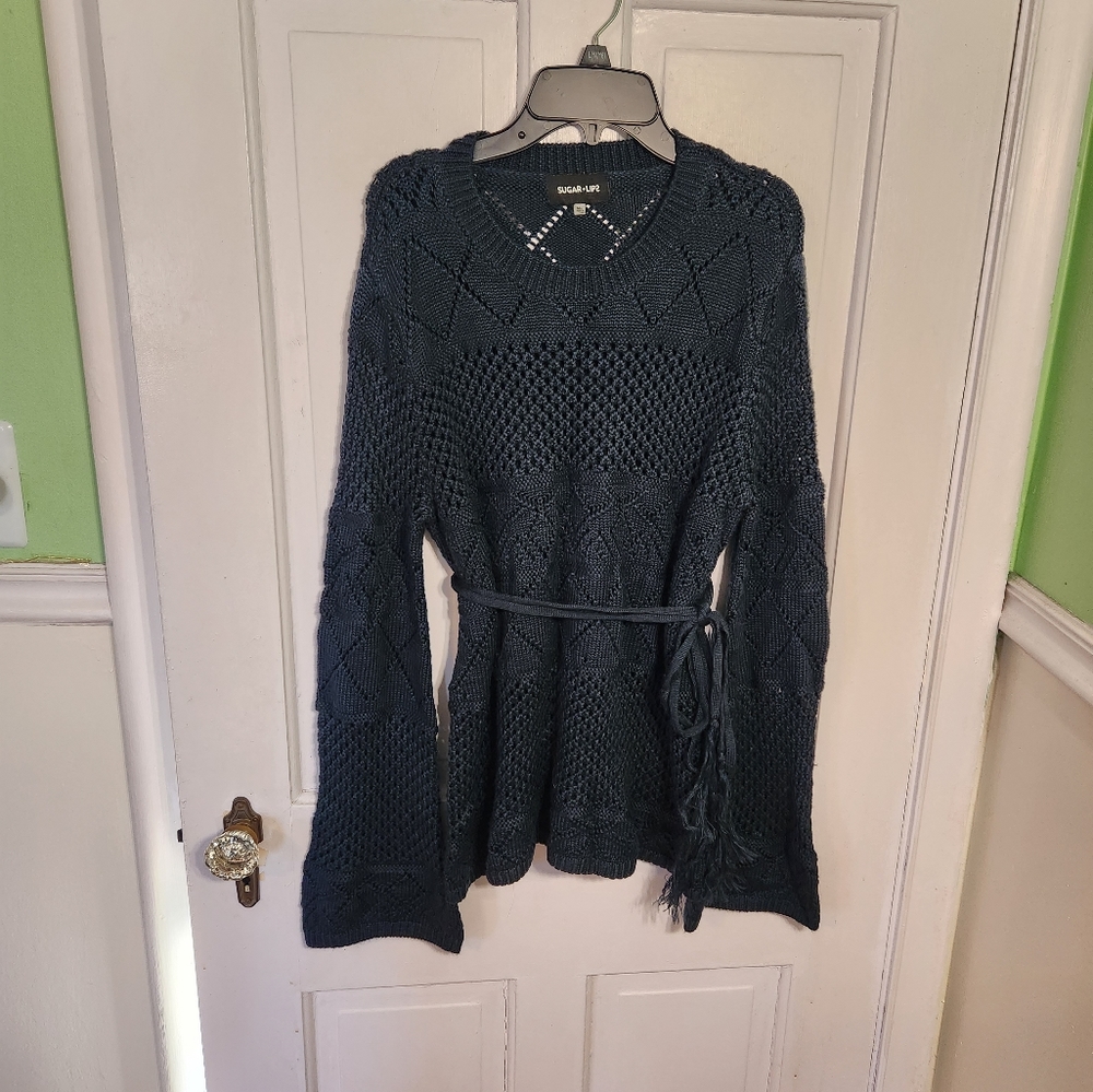 Sugar lips sweater with bell sleeves size M/L